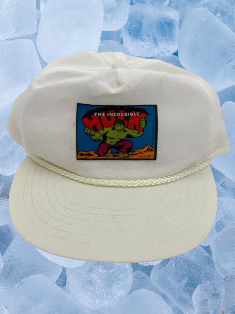Vintage Marvel Comics Incredible Hulk Patch SnapBack Hat 1980s